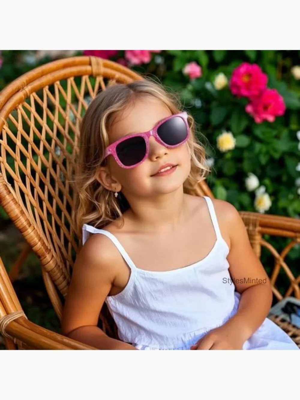 3 Pack Kids Princess Glitter Sunglasses with UV Protection for Toddlers